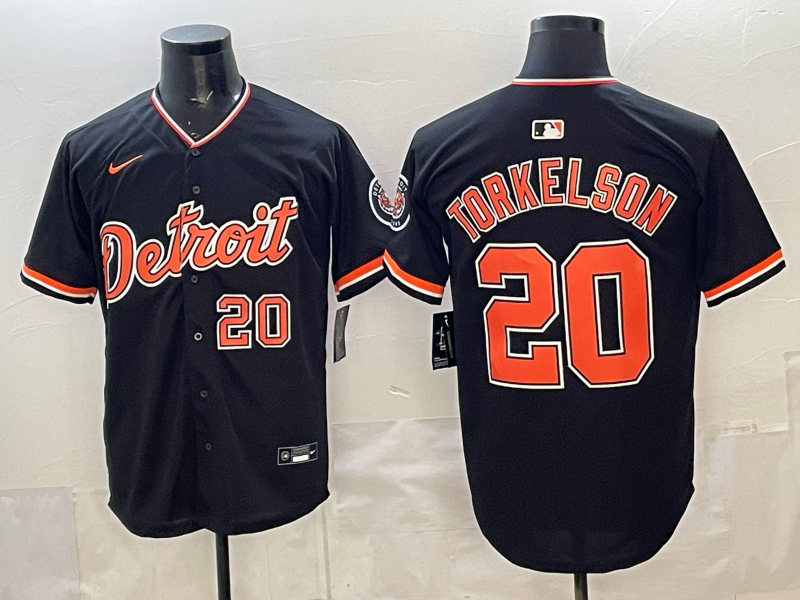 Men Detroit Tigers #20 Torkelson black Game Nike MLB Jersey0321001013